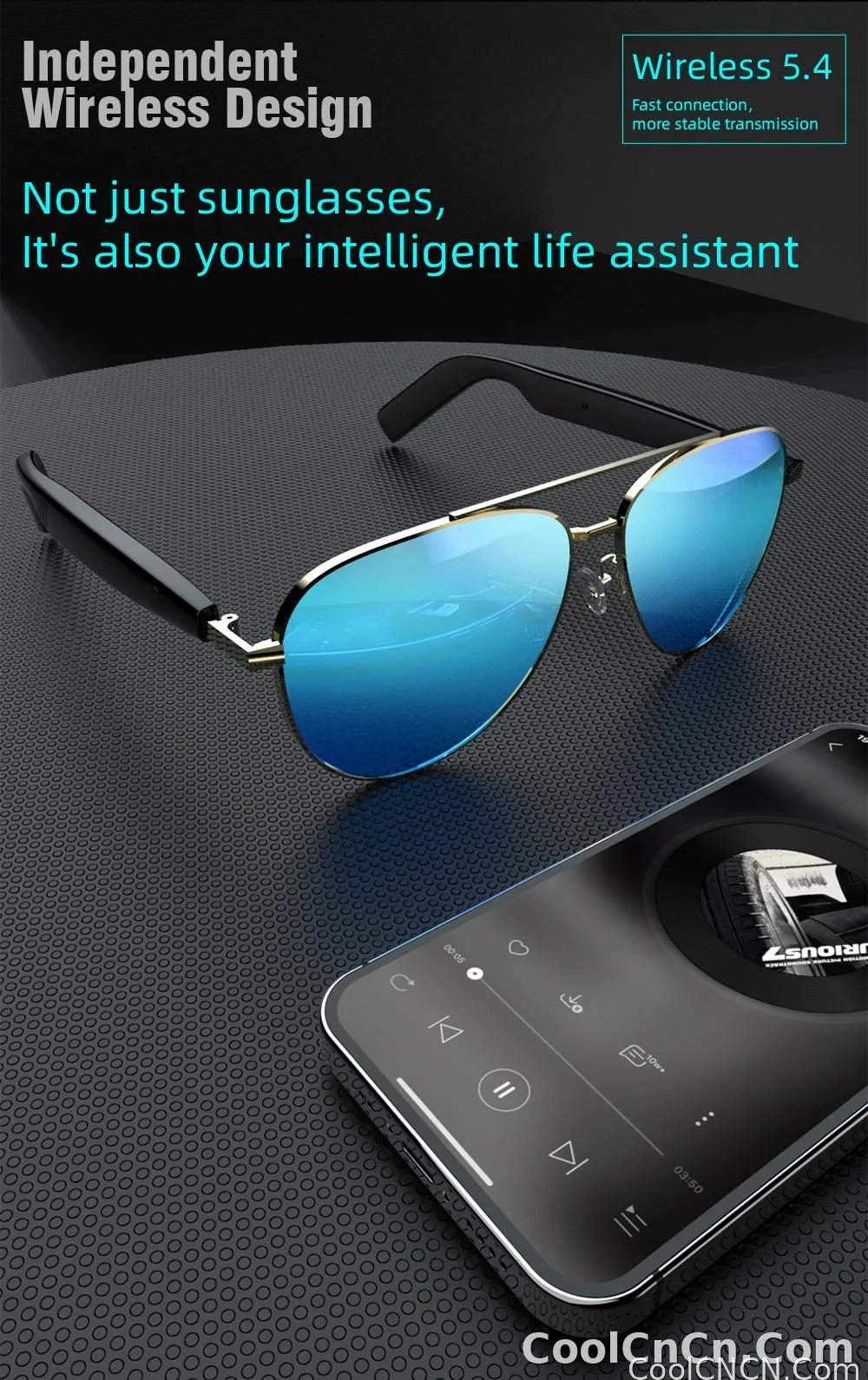 SG13 Smart Eyewear With Immersive Open Ear Audio, Stylish Gradient Frame, Bluetooth 5.4 Wide Compatible With iOS And Android - detail