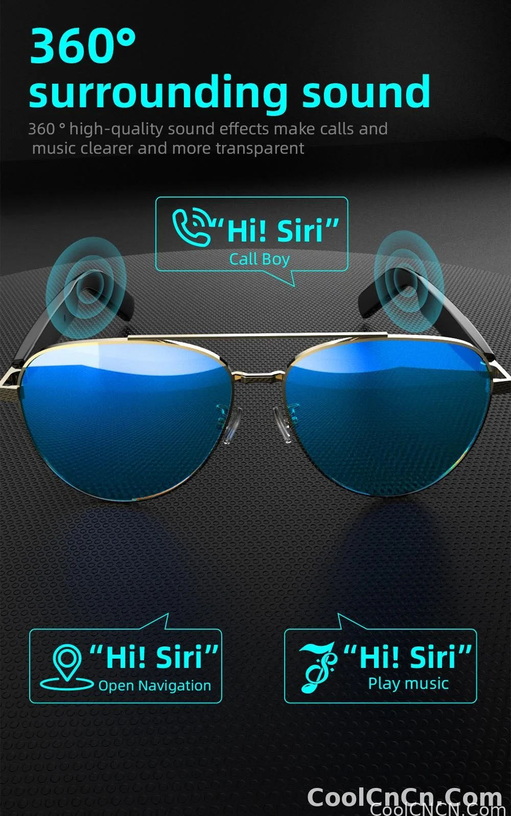 SG13 Smart Eyewear With Immersive Open Ear Audio, Stylish Gradient Frame, Bluetooth 5.4 Wide Compatible With iOS And Android - detail