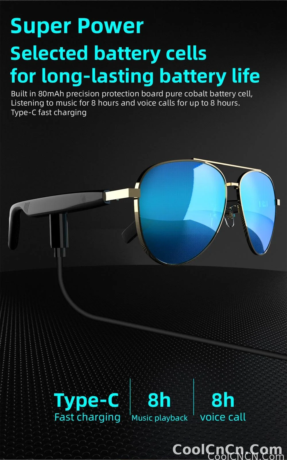 SG13 Smart Eyewear With Immersive Open Ear Audio, Stylish Gradient Frame, Bluetooth 5.4 Wide Compatible With iOS And Android - detail