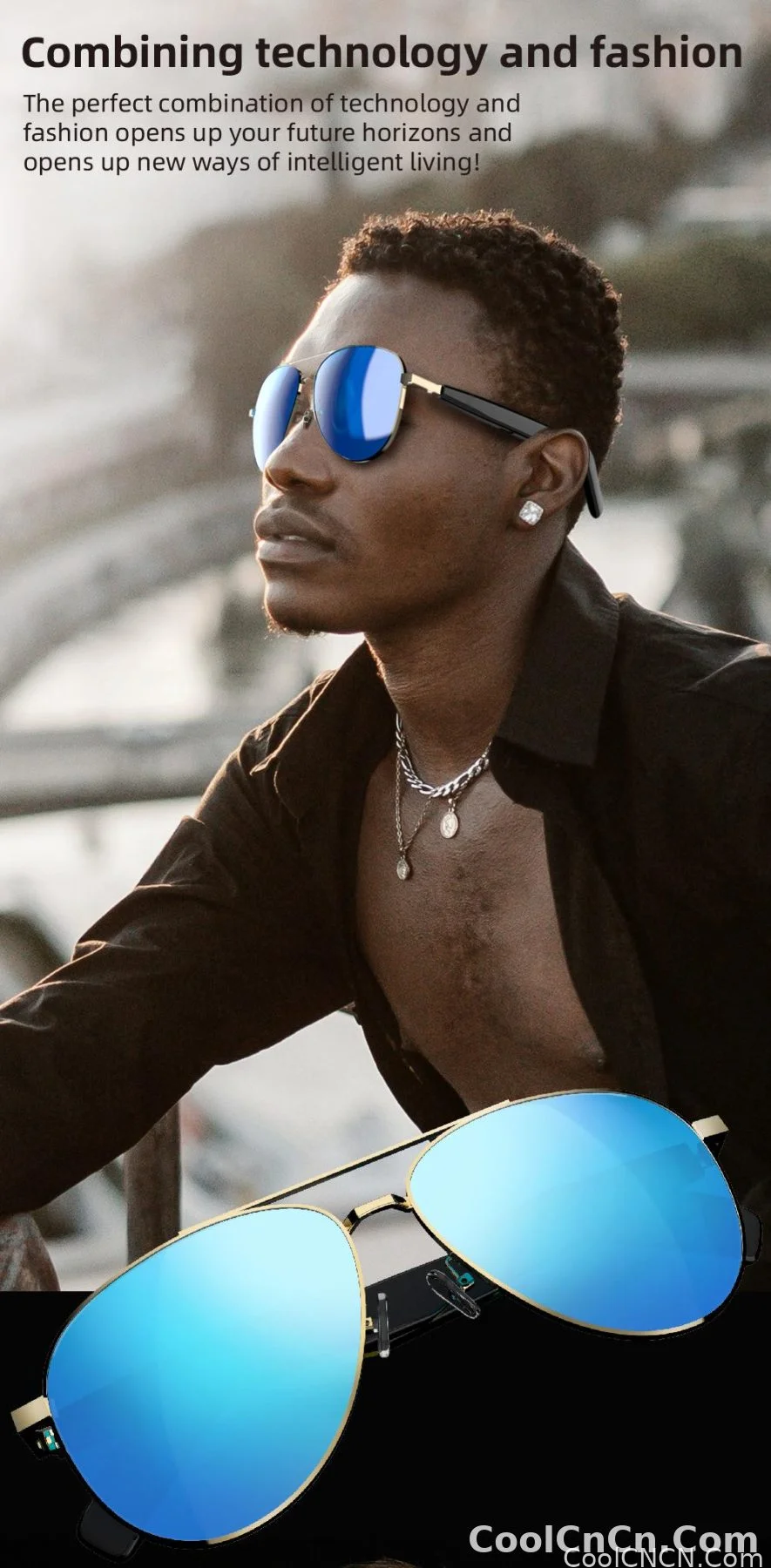 SG13 Smart Eyewear With Immersive Open Ear Audio, Stylish Gradient Frame, Bluetooth 5.4 Wide Compatible With iOS And Android - detail