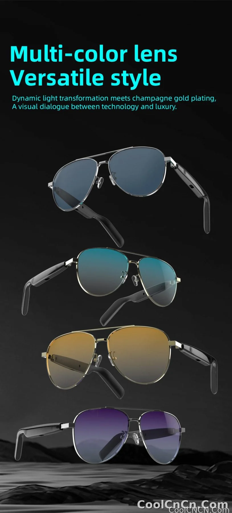 SG13 Smart Eyewear With Immersive Open Ear Audio, Stylish Gradient Frame, Bluetooth 5.4 Wide Compatible With iOS And Android - detail