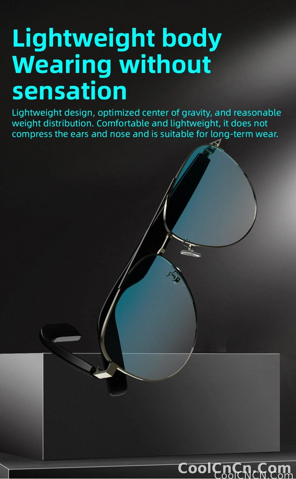 SG13 Smart Eyewear With Immersive Open Ear Audio, Stylish Gradient Frame, Bluetooth 5.4 Wide Compatible With iOS And Android - detail