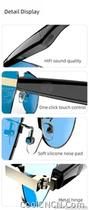 SG13 Smart Eyewear With Immersive Open Ear Audio, Stylish Gradient Frame, Bluetooth 5.4 Wide Compatible With iOS And Android - view 23
