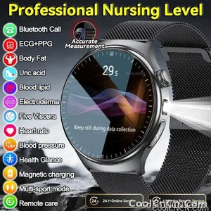 CoolWiz New Healthcare-Grade Smartwatch — Health Monitoring (Uric Acid, Lipids), ECG + PPG, Temperature, BMI, Bluetooth Calls, iOS Health smartwatch for outdoor sports and everyday use - view 7