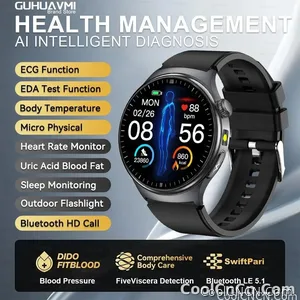 CoolWiz New Healthcare-Grade Smartwatch — Health Monitoring (Uric Acid, Lipids), ECG + PPG, Temperature, BMI, Bluetooth Calls, iOS Health smartwatch for outdoor sports and everyday use - view 8