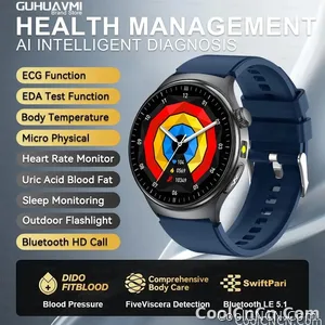 CoolWiz New Healthcare-Grade Smartwatch — Health Monitoring (Uric Acid, Lipids), ECG + PPG, Temperature, BMI, Bluetooth Calls, iOS Health smartwatch for outdoor sports and everyday use - view 9
