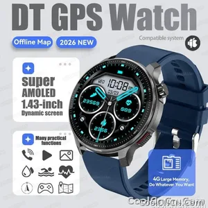 CoolWiz Smartwatch with built-in GPS, offline maps, 4GB memory, 3ATM water resistance, 500mAh battery, compass, call making, sports swimming band for outdoor activities and everyday use - view 10