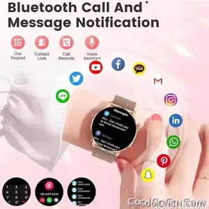 CoolWiz New Women’s Smart Watch, 1.43″ AMOLED HD Screen, GPS, Heart Rate Monitor, Bluetooth Calling, Waterproof, Outdoor Smart Watch for Women, Suitable for Sports, Outdoor Activities, and Daily Use - view 4