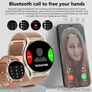 CoolWiz New Women’s Smart Watch, 1.43″ AMOLED HD Screen, GPS, Heart Rate Monitor, Bluetooth Calling, Waterproof, Outdoor Smart Watch for Women, Suitable for Sports, Outdoor Activities, and Daily Use - view 5