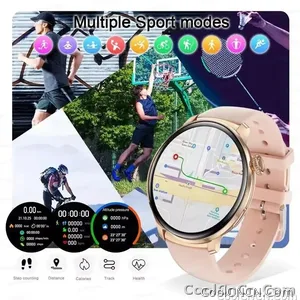 CoolWiz New Women’s Smart Watch, 1.43″ AMOLED HD Screen, GPS, Heart Rate Monitor, Bluetooth Calling, Waterproof, Outdoor Smart Watch for Women, Suitable for Sports, Outdoor Activities, and Daily Use - view 7