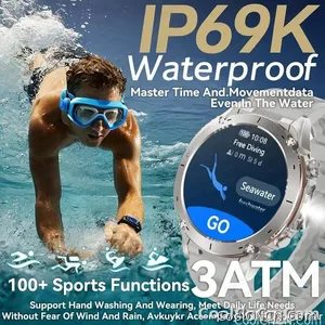 CoolWiz New Outdoor Military Smart Watch for Men with GPS, 3 ATM water resistance, AMOLED sports mode, 730 mAh battery, compass; fitness smartwatch for daily outdoor sports use - view 5
