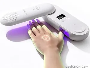 Limited MelodySusie Compact Cordless UV LED Nail Lamp P-PLUS20F for UV Protection | 48W Gel Curing, Innovative Rotatable Panel, Zoned Light Design for Thumb Cured, for Hands & Feet Use at Home — Compact & Portable - view 1