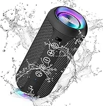 Smart Choice Ortizan X10 Portable Bluetooth Speaker (1st Gen), IPX7 Waterproof, Wireless — Big Sound and Deep Bass, TWS Pairing, 30Hrs of Playtime, for Home/Party/Outdoor/Beach, Birthday Gifts for Men Women — Black — Upgrade Your Lifestyle