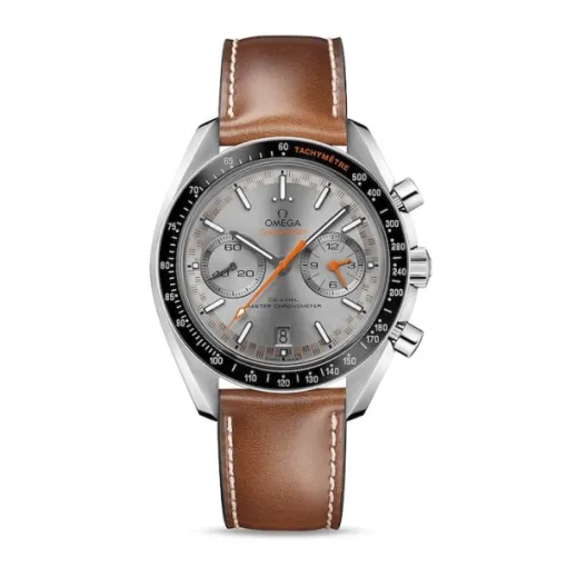 Omega Speedmaster Men Automatic Grey Leather Watch O32932445106001